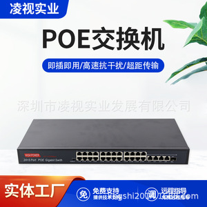 High Power 24 Port PoE Gigabit <b>Switch</b> With 52V Standard Power Supply For <b>Network</b> Monitoring And Access Points - Product Image 5