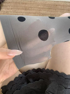 Chaussettes hautes tendance à pois 2026, style japonais JK, chaussettes longues en maille transparente blanches, chaussettes de mollet pour filles Sweet Lolita - Product Image 2