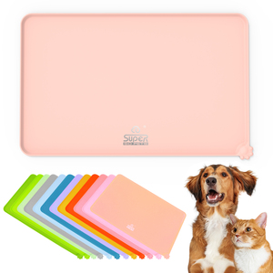 Tapis d'alimentation pour animaux de compagnie en silicone du Vietnam, tapis anti-adhésif pour gamelles de chien et chat, coussin d'eau imperméable, tapis pour fontaine à eau pour chat - Product Image 1