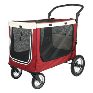 Poussette pour animaux de compagnie de style camp portable pour chiens moyens et grands Scooter de marche pliable et réglable pour les sorties de voyage - Product Image 6
