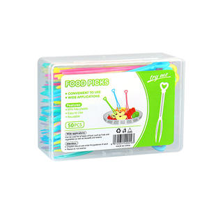 Pince à fruits créative en forme de cœur, fourchettes à gâteau jetables, bâtonnets de dégustation de snacks en gros - Product Image 1