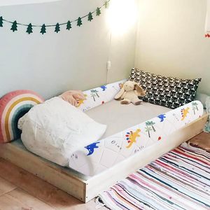 Barandilla de Seguridad para Cama de Bebé de 1.8 M, Tela de Algodón Puro, Protección Anticaídas para Bebés, Diseño Moderno - Product Image 3