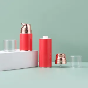 Contenitore cosmetico trasparente 30ml flaconi pompa per lozione Spray Airless satinato opaco da 50ml
