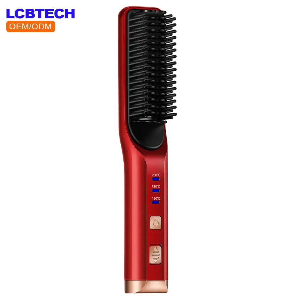 Escova de cabelo sem fio 3d, escova de cabelo portátil carregamento usb