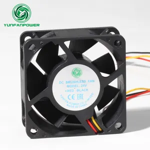 Wholesale High rpm 6025 24V 12V DC Axial flow stand Fan for Computer cooling fan Manufacturer