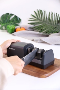 Sáng tạo ba giai đoạn điện dao mài: nỗ lực đôi cạnh mài cho nhà bếp, nhà, khách sạn, sử dụng - Product Image 5