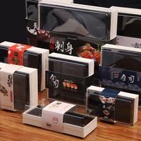 ESTICK Boîte à emporter rectangulaire en bois écologique jetable pour sushis, pâtisseries, desserts, tiramisu, gâteaux, snacks, pain, biscuits, en contreplaqué et plastique
