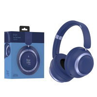 Casque sans fil supra-auriculaire vert avec driver dynamique, ANC, contrôle tactile, BT 5.3, son haute fidélité, idéal pour les voyages