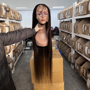 Peluca de cabello humano liso de 13x6 y 30 pulgadas, postizo de encaje Frontal <span class=keywords><strong>Hd</strong></span>, pelo virgen sin procesar, pelo fino de 40 pulgadas, venta al por mayor - Product Image 3