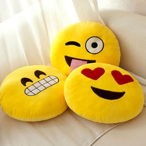 Super Zacht Pluche Dekbed Pp Katoen Grappige Emoji 'S Kantoorbank Auto Gooien Kussengaas Voering Geschenkklauw Machine Knuffel Dieren Speelgoed - Product Image 3