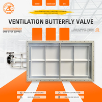 Vanne papillon de ventilation neuve de la marque Zhengkang en acier au carbone et acier inoxydable, électrique/pneumatique/mécanique/hydraulique 380V, garantie 1 an