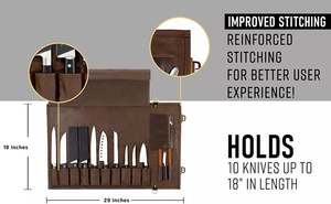 Bán buôn gấp nhà bếp dao kéo công cụ lưu trữ túi da dao mang theo số điện thoại trường hợp Du Lịch Xách Tay Vải đầu bếp dao cuộn túi - Product Image 6