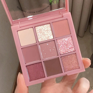 MUGE <span class=keywords><strong>LEEN</strong></span> พาเลทอายแชโดว์เนื้อแมท 9 สี โทนสีชมพูโรสสโมคกี้พีช - Product Image 4