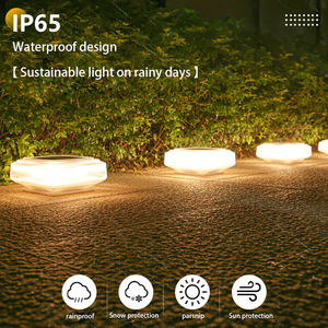 Lampes solaires décoratives pour clôture de jardin, lampes carrées pour clôture de paysage, lampes murales solaires étanches à commande intelligente pour extérieur - Product Image 1