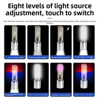 Lampe torche portable multifonctionnelle rechargeable LED+COB haute luminosité pour extérieur, camping et situations d'urgence