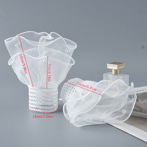 1 cặp huni UV LED bảo vệ ảnh găng tay chăm sóc móng tay vải tuyn làm móng đạo cụ chụp ảnh xếp li phụ kiện thời trang móng tay màu đen - Product Image 6