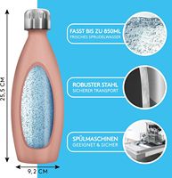 Bouteille d'eau potable pétillante écologique de 900ml à paroi unique en acier inoxydable avec logo personnalisé