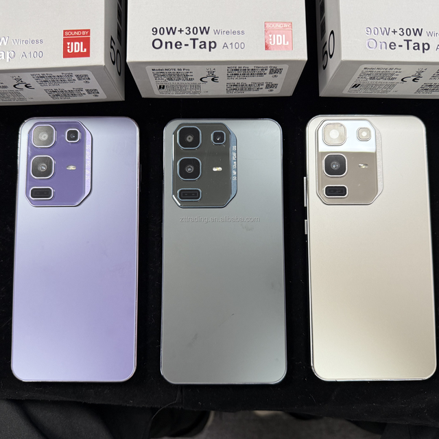 Factory Direct Sale Global Version 24GB 512GB Note 5G Smartphone LED HD AI Camera MTK Decacore Processor Android LTE Cell Phones
