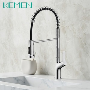Grifo Mezclador Monomando de Acero Inoxidable sin Plomo con Muelle Extraíble para Fregadero de Cocina, Personalizado por Fábrica <span class=keywords><strong>KEMEN</strong></span> para Hoteles Comerciales - Product Image 5
