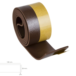 Profilo Adesivo Flessibile in PVC Marrone per Soglie - Product Image 2