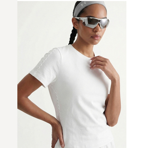 Haut de sport torsadé amincissant pour femme, toucher frais, nouvelle collection 2026, séchage rapide, anti-transpiration, fitness extérieur, manches courtes - Product Image 1