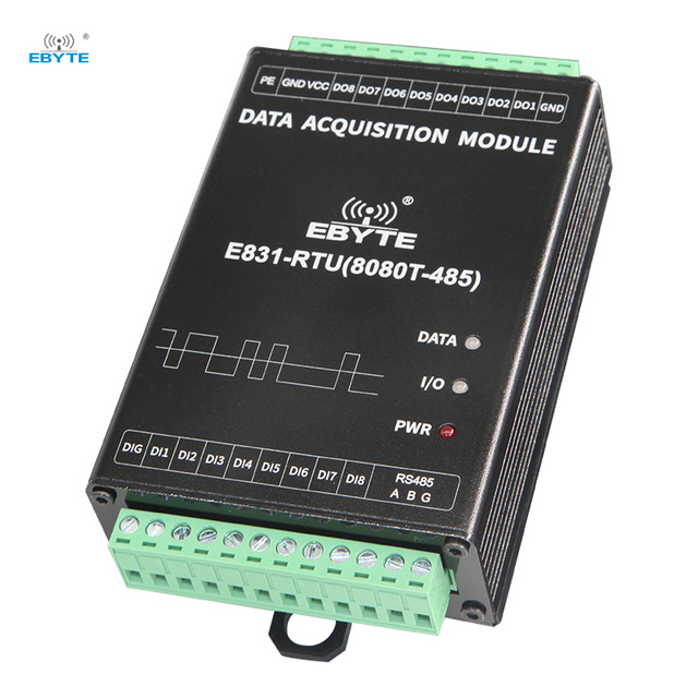 Ebyte E831-RTU(8080T-485) 16-channel IO Controller Industrial Iot Data Acquisition Device DAQ RS485 Modbus RTU Transceiver