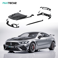 Kit carrosserie complet en fibre de carbone sèche préimprégnée Paktechz pour Mercedes Benz AMG CLE53 : Lame avant, capot moteur, diffuseur arrière, aileron arrière