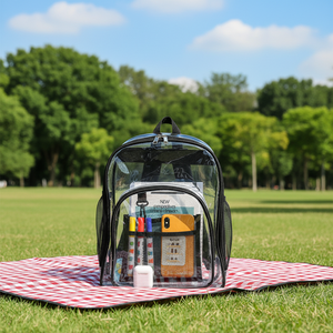 <span class=keywords><strong>Mochila</strong></span> Impermeable de PVC Transparente Personalizada, 20-36L, para Viajes, Campamentos, Senderismo, Estudiantes, Universitarios, Adolescentes, Unisex - Product Image 1
