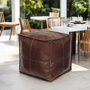 Room Modern Furniture Handmade Multiple Color Available Cube square and round folding cushion Ottoman footstool Pouf Cover