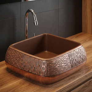 Lavabo con patrón de mármol de diseño moderno, lavabo de cerámica Rectangular para baño, encimera de mesa de Hospital - Product Image 4