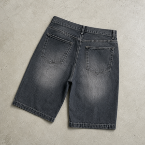 Jorts vintage personnalisés pour hommes, streetwear, shorts en jean délavé, shorts en jean personnalisables, jorts personnalisables, shorts en jean à motifs floraux, nouveaux modèles unis - Product Image 2