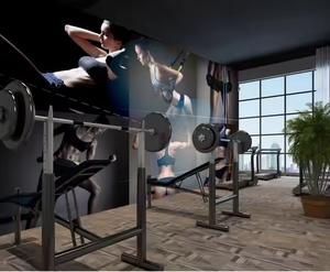 Murale di bellezza da parete con sfondo personalizzato per <span class=keywords><strong>palestra</strong></span> di Fitness retrò e moda - Product Image 3