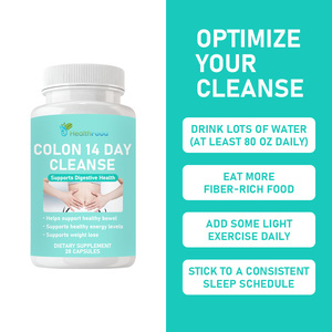 Cápsulas de Limpieza de Colon de Alta Calidad de 14 Días con Polvo de Linaza, Apoya Niveles Saludables de Energía y Pérdida de Peso, Suplemento Dietético - Product Image 2