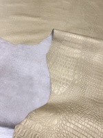 Cuir de vachette véritable de qualité supérieure, grain de crocodile embossé, chaises, canapés et armoires de luxe, accessoires de rembourrage sur mesure