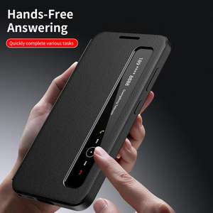 Funda de Teléfono al por Mayor para <span class=keywords><strong>Samsung</strong></span> <span class=keywords><strong>Galaxy</strong></span> S25 Ultra 5G, Funda de Cuero con Ventana para Teléfono <span class=keywords><strong>Celular</strong></span> - Product Image 2