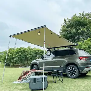 Awnlux Offre Spéciale 4x4 4wd offroad suv boîtier en aluminium semi-automatique rétractable auvent de voiture tentes de toit extérieures