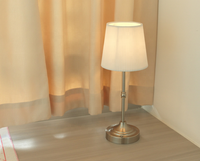 Lampe de chevet décorative portable en tissu sans fil rechargeable pour restaurant Lampe de table tactile pour bar