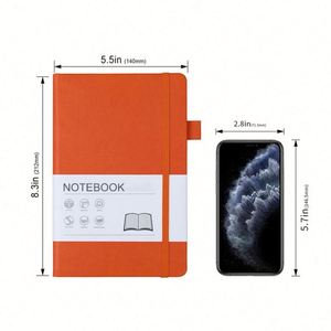 Vente flash - Carnet de notes A5 de haute qualité en cuir PU, couverture rigide, avec porte-stylo, pour les notes quotidiennes - Product Image 3