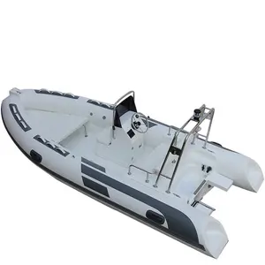 流行设计16英尺肋骨船玻璃纤维船体Hypalon 480毫米肋骨划艇钓鱼