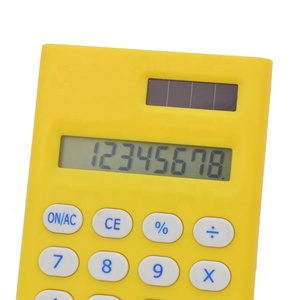 8 chữ số năng lượng mặt trời Powered máy tính Quà tặng khuyến mãi văn phòng Kích thước nhỏ Pocket Slim uống cá nhân logo đầy màu sắc máy tính - Product Image 5