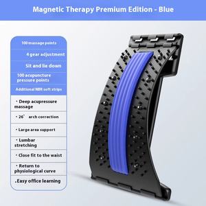 Alat pijat akupuntur, terapi pereda nyeri bawah, pijat akupuntur, alat pendukung traksi Lumbar elastis leher portabel - Product Image 5