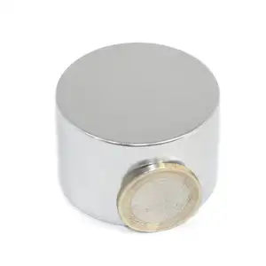 China Wholesale Water Meter Stop Magnet N52 Strong 50 30 Axially Magnetized Big Size Neodymium Round Magnet 50x30