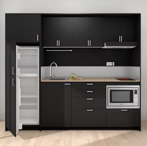Nueva Cocina Compacta Personalizada para Hotel, Cocina Compacta Económica de Madera, Cocina Compacta de Una Pieza para Apartamento Tipo Estudio - Product Image 5