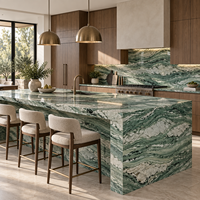 Marbre vert exotique pour tables en pierre design, comptoirs et décoration intérieure
