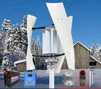 Éolienne domestique haute tension 2000W 2kW 2.5kW à axe vertical Maglev, générateur avec contrôleur de charge hybride 24V 48V pour