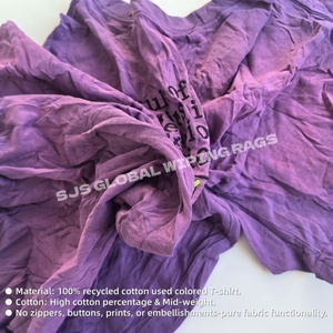 Trapos de Limpieza Reutilizables de Tela de Algodón Estándar para Uso Industrial, Trapos de Camiseta para Limpieza - Product Image 4