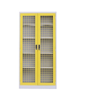 Metal Storage Cabinet with Lockable Doors and Adjustable Shelves Great Steel Locker for Garage Kitchen Pantry Office