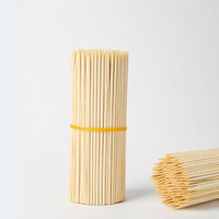 Brochettes en bambou certifiées FDA LFGB, bâtonnets en bois naturel jetables, résistants à la chaleur, 250 unités ° C pour les brochettes de viande pour barbecue et kebab
