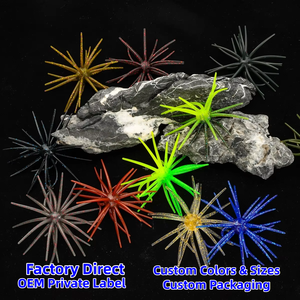 Nouvelle Leurre Souple Bicolore en TPE type Urène de Mer 11cm 9g, Appât à Tentacules Pailletés pour <span class=keywords><strong>Pêche</strong></span> <span class=keywords><strong>au</strong></span> Ned Rig, <span class=keywords><strong>au</strong></span> Black Bass, <span class=keywords><strong>au</strong></span> Snakehead et en Eau Douce - Product Image 6