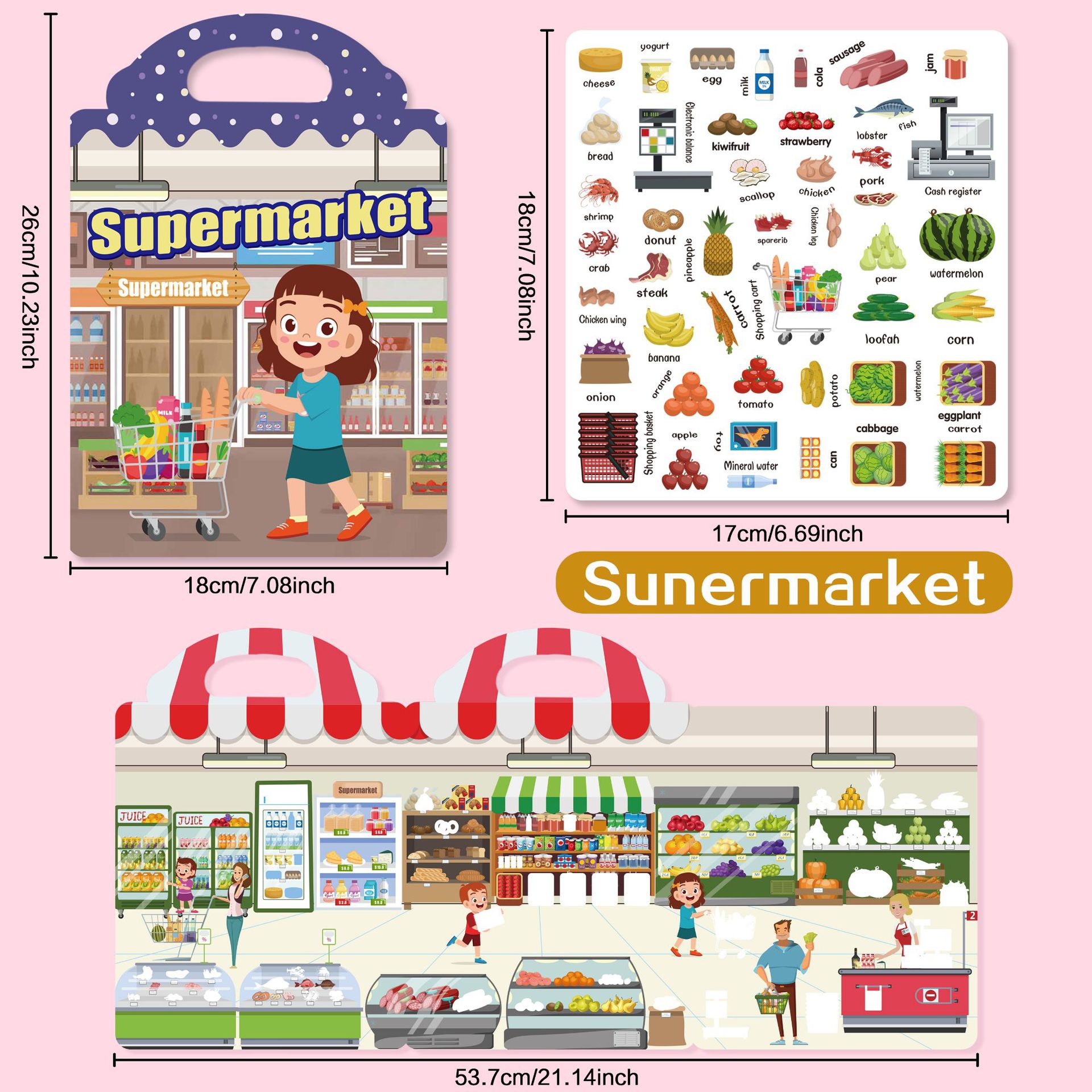 supermercado rosa